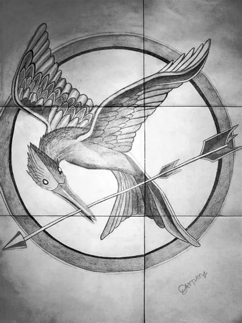 The Hunger Games Mockingjay Pin (Book Cover) by Darpansinghh on DeviantArt