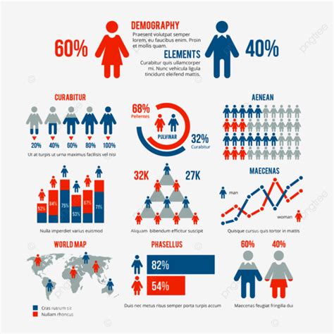 商業統計圖表人口統計信息圖表, 概念, 現代的, 採集向量圖案素材免費下載，PNG，EPS和AI素材下載 - Pngtree