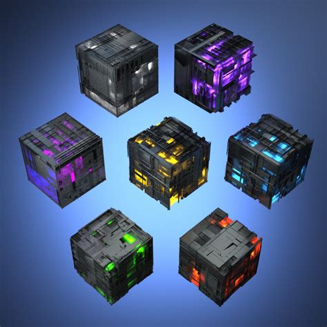 3D Sci-fi Cube Allspark Tesseract magic Transformers energy power C4D ...