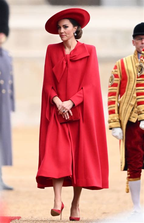 Princess Kate steps out in ravishing red monochromatic look - Good Morning America