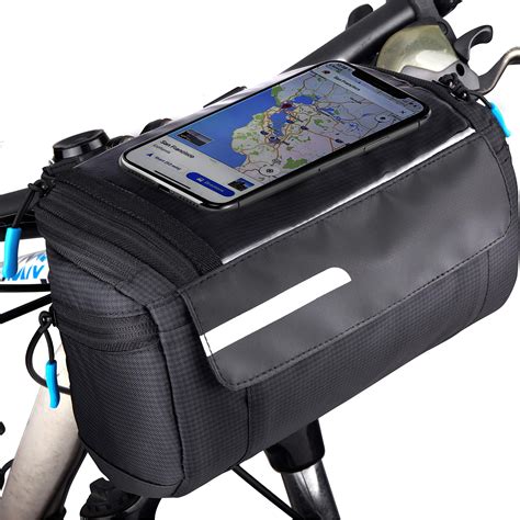 Buy OBOVA Bike Handlebar Bag Waterproof 4L, Touchscreen Phone Holder, 4 ...