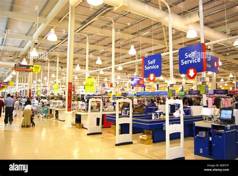 Tesco Superstore interior, Slough, Berkshire, England, United Kingdom ...