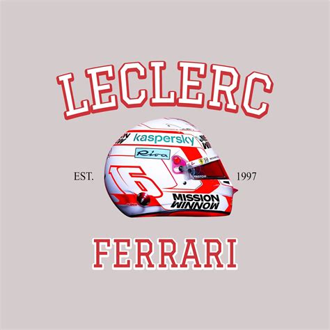 Charles Leclerc Formula One Racing Ferrari PNG - Digital File, Charles ...