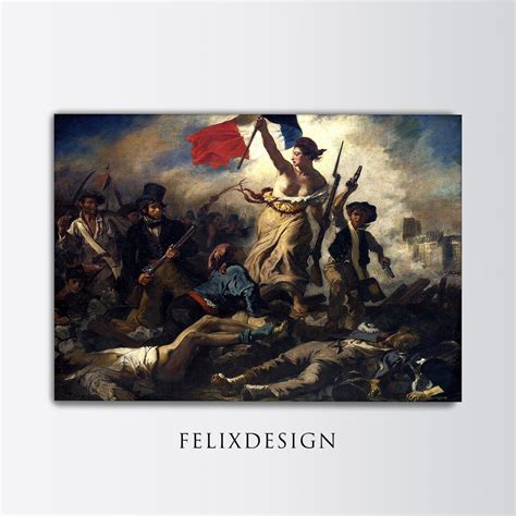 Eugene Delacroix Liberty Leading the People 1830 Reproduction of a ...