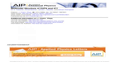 Molecular Structure of XeF6 and IF7