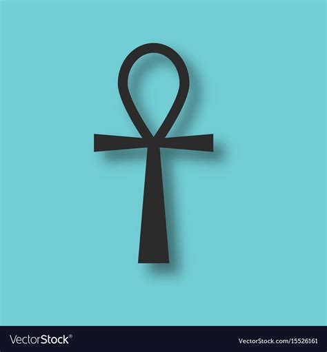 Ankh ancient egypt symbol Royalty Free Vector Image