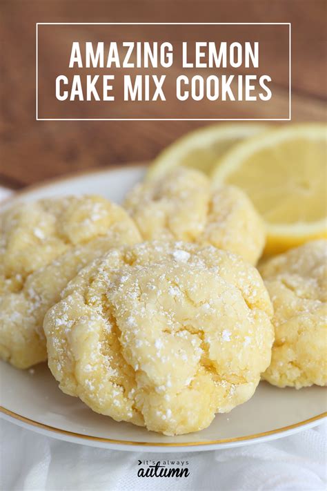 All Time Best Lemon Cookies Recipe with Cake Mix – Easy Recipes To Make at Home