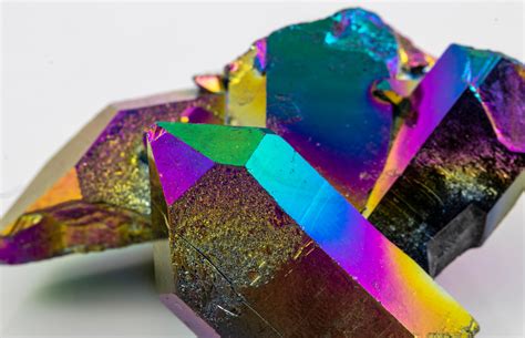 Small Titanium Rainbow Aura Quartz Rocks & Geodes Home Décor etna.com.pe