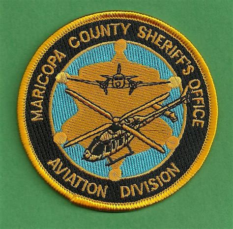 Maricopa County Sheriff Arizona Helicopter Air Unit Police Patch