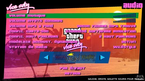 GTA Vice City Artwork Menu for GTA Vice City