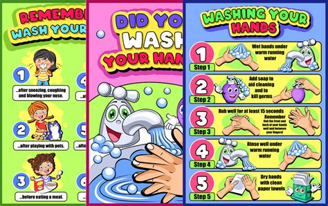 Free Printable Posters About Washing Our Hands. TeachersMag.com