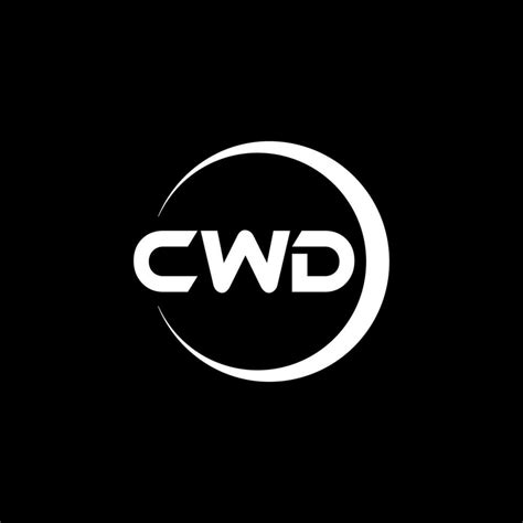 cwd letra logo diseño en ilustración. vector logo, caligrafía diseños para logo, póster ...