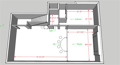 Basement layout options - Home Theater Forum and Systems - HomeTheaterShack.com