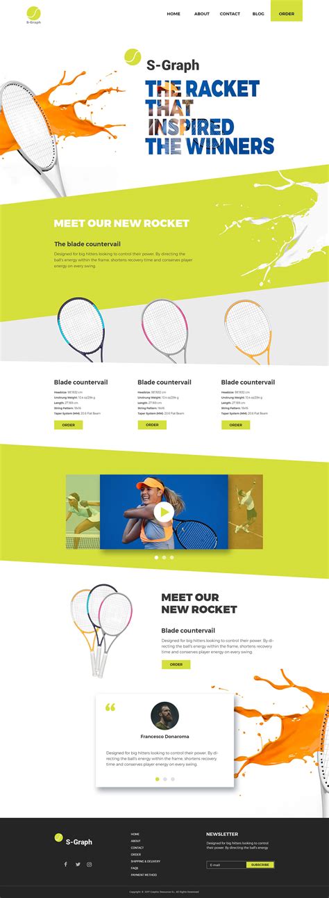 S-Graph/Tennis/Logo design/Web design :: Behance