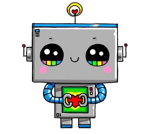 Sssoooo!!!! Cute!! - #Cute #robot #Sssoooo | Cute kawaii drawings ...