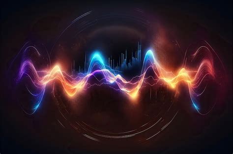 Premium Photo | Abstract Sound waves. audio waveform, music wave HUD interface elements ...