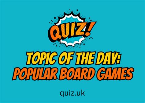 Popular Board Games – Trivia Quiz UK – General Knowledge