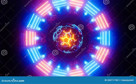 Rotating Nuclear Reactor Core. 3D Rendering Illustration Stock ...