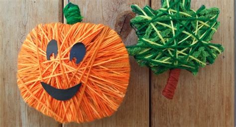 Make Yarn-Wrapped Halloween Decorations - PDX Parent