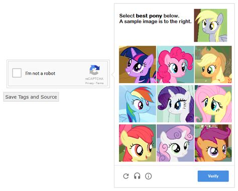 The Impossible CAPTCHA test : mylittlepony