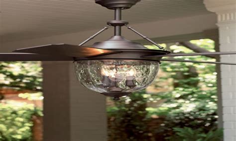 The 15 Best Collection of Black Outdoor Ceiling Fans with Light