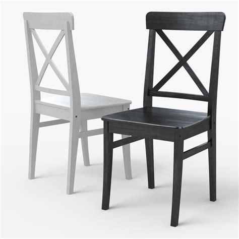 ingolf ikea dining chair 3d model