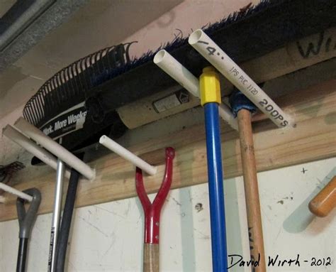 diy shovel holder garage shovel holder diy | Garden tool rack, Garage tools, Storage shed ...