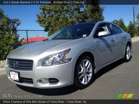 Brilliant Silver - 2011 Nissan Maxima 3.5 SV Premium - Charcoal ...