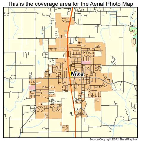 Aerial Photography Map of Nixa, MO Missouri