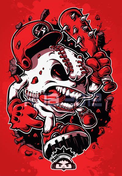 BASEBALL by ruados | Art, Graffiti characters, Illustration art