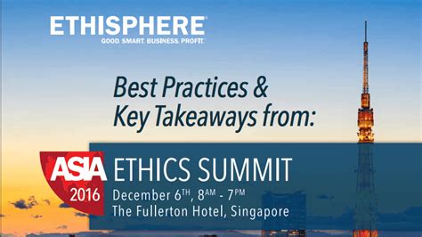 4th Annual Asia Ethics Summit: Best Practices & Key Takeaways ...