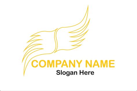 Golden Wings Logo Design Template Graphic by Yudi Design · Creative Fabrica