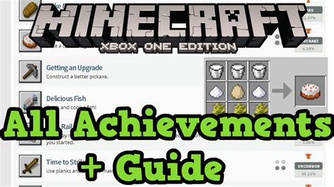 Minecraft Xbox One: Achievement Guide (ALL Achievements) - YouTube