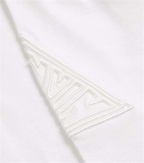 Lanvin white Logo T-Shirt | Harrods UK