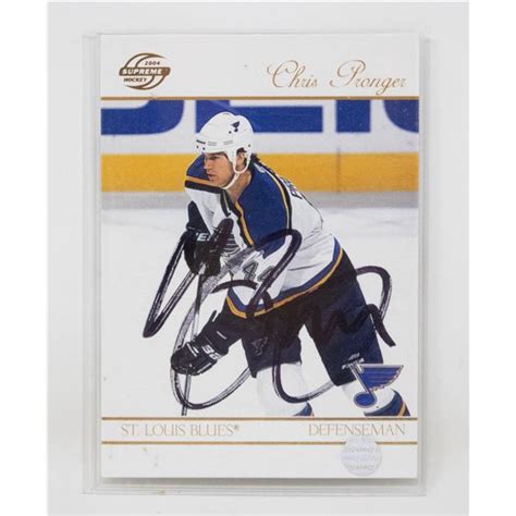 AUTOGRAPHED CHRIS PRONGER HOCKEY CARD