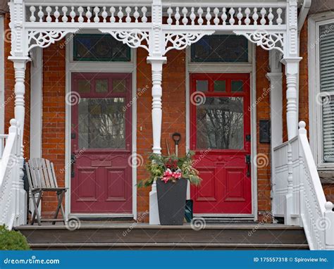 Porch of Victorian stock photo. Image of colorful, porch - 175557318