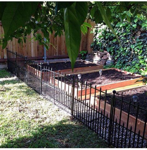 26 Black Metal Garden Fence Ideas You Cannot Miss | SharonSable