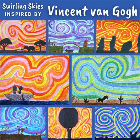 Vincent van Gogh Starry Night Art Lesson - Artist Inspired Art Project - Classful