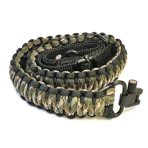 Sirius Survival Paracord Rifle Sling with Both Swivels - Adjustable Length - Sirius Survival