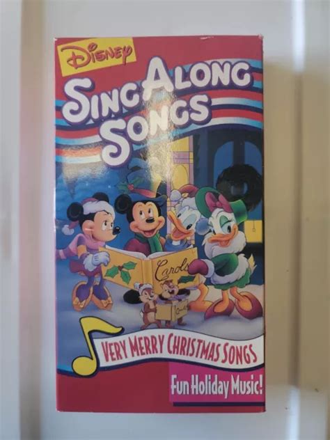 VERY MERRY CHRISTMAS Sing Along Songs Disney VHS EUR 18,83 - PicClick FR