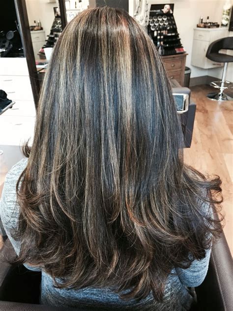 Awesome Partial Foil Highlights PNG | Colored Hair