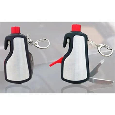 6 In 1 Keychain With Glass Window Breaker & Led Torch at Rs 220/piece ...