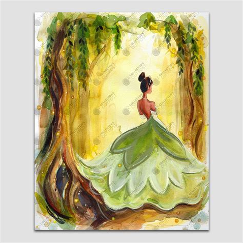 Tiana (The Princess and the Frog) Disney Watercolor Art Print ...