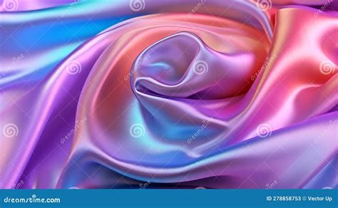 Silk Background Holographic Pastel Colors. Generative AI Stock Illustration - Illustration of ...