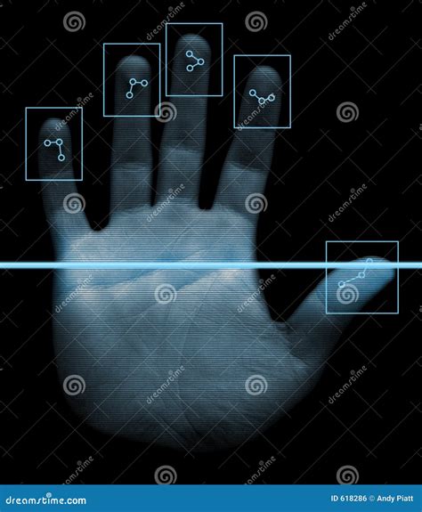 Biometric Hand Scanner Royalty Free Stock Image - Image: 618286