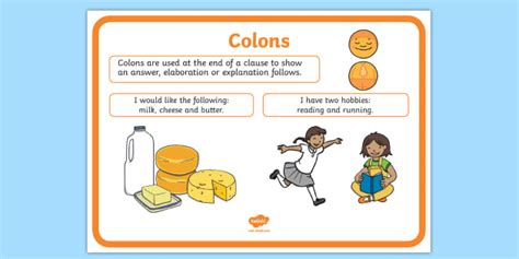 Colon Punctuation Poster - colon, punctuation, poster, display