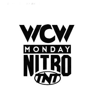 Wrestling wcw monday nitro tnt famous logos decals, decal sticker #2039