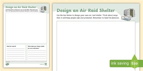 Design an Air Raid Shelter Activity (professor feito)