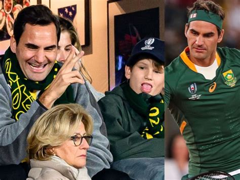 WATCH: 'Half South-African' Roger Federer attends the 2023 Rugby World ...