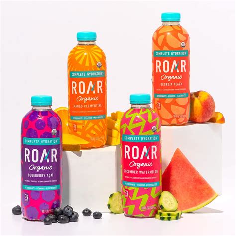 Buy ROAR Organic Vitamin Enhanced Beverage, 4-Flavor Variety Pack, USDA Organic, Complete ...